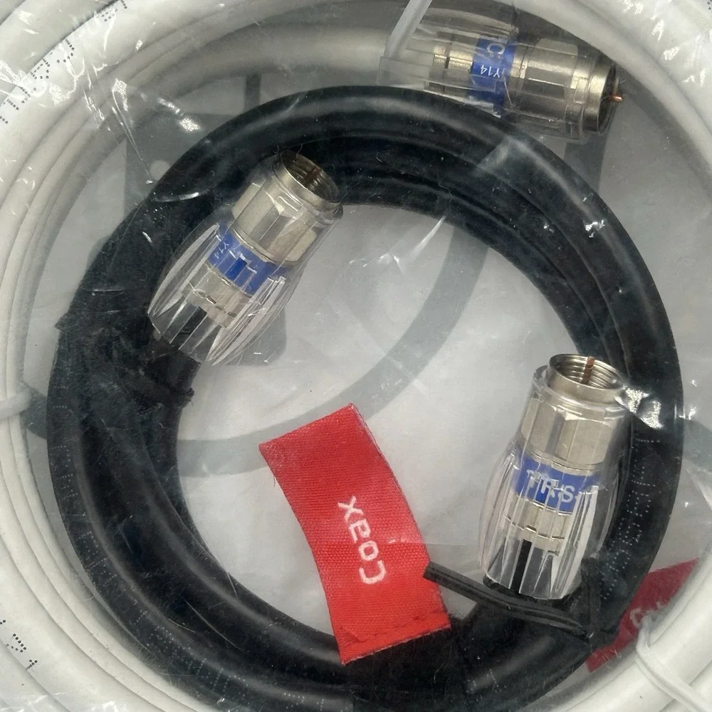 Comcast XFinity Internet/Voice‎ Coaxle Cable, Cable Tacks & Splitter New Sealed